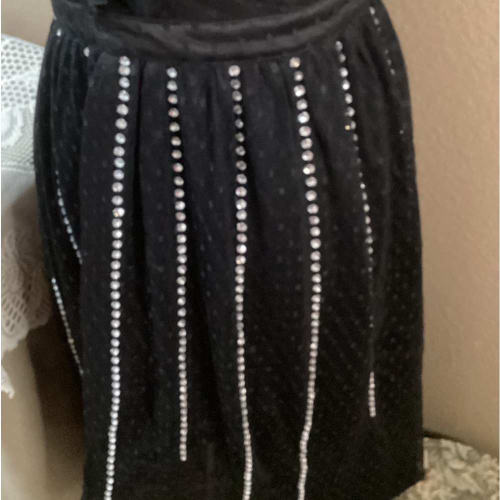 BEBE STRAPLESS BLACK/SILVER DRESS - Picture 6 of 16